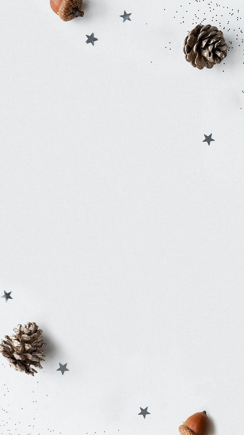 Pine cones border Christmas phone, luminous christmas HD phone wallpaper