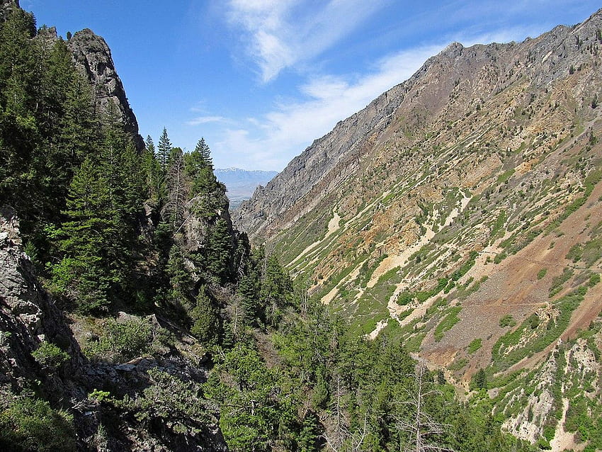 Plik: American Fork Canyon od wejścia do jaskini Timpanogos.jpg, timpanogos tipis Tapeta HD