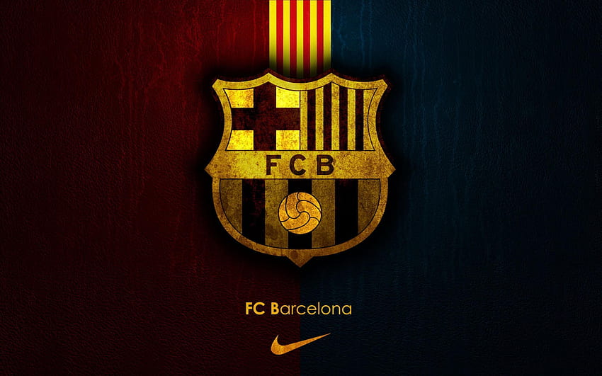 logotipo do fc barcelona, ​​ papel de parede HD