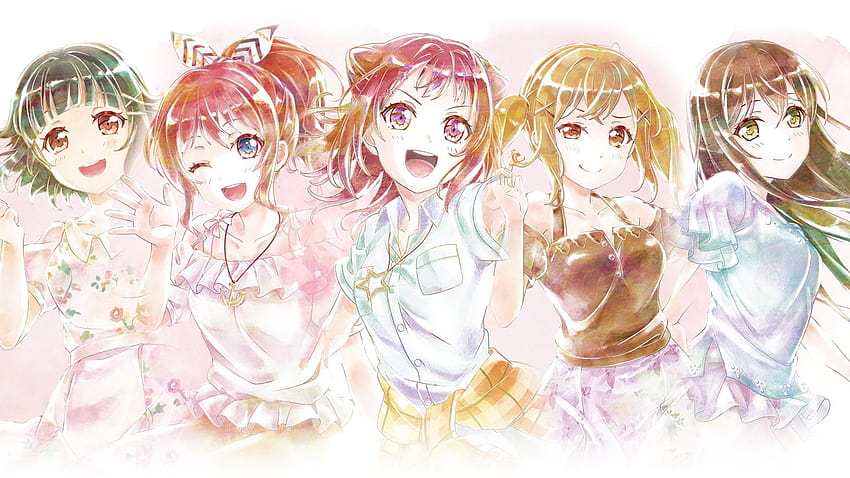 I combined the 3rd Anniversary of Poppin'Party, Afterglow, and Morfonica into one HD wallpaper