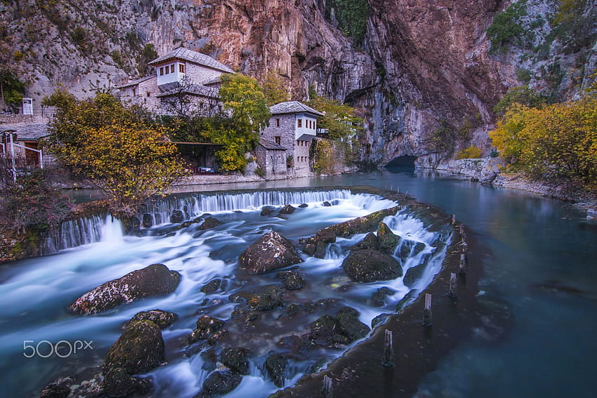 Blagaj Tekija Mostar di Gürcan Kadagan su 500px, penisola balcanica Sfondo HD