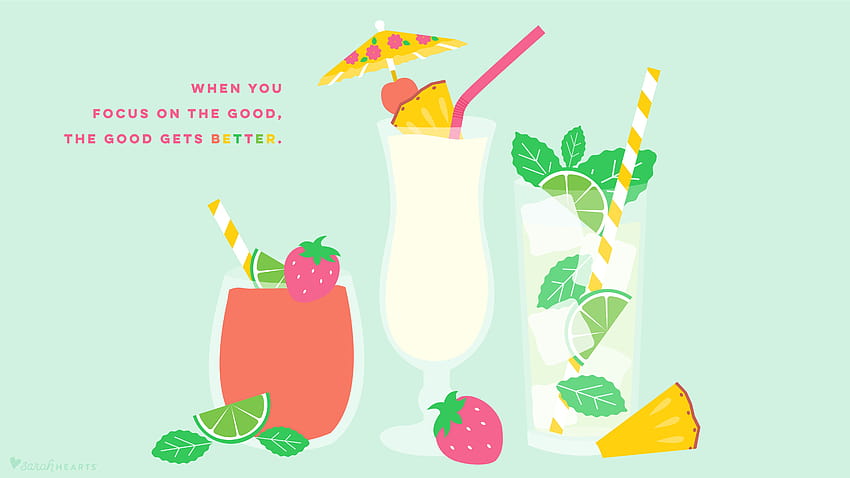 July 2019 Summer Drinks Calendar, july summer HD wallpaper
