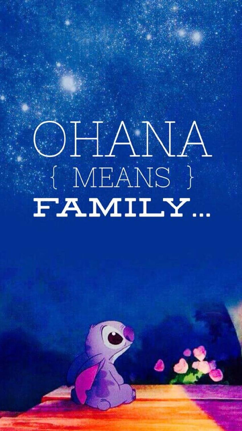 Ohana iPhone, ohana означава семейство HD тапет за телефон
