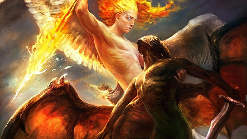 Demon Angel Group, angel vs demon anime HD wallpaper | Pxfuel