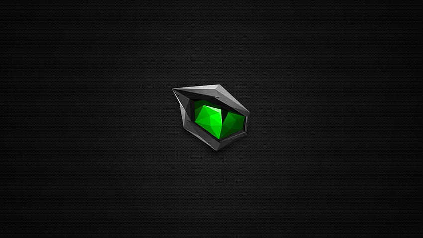 logotipo da energia do monstro verde papel de parede HD