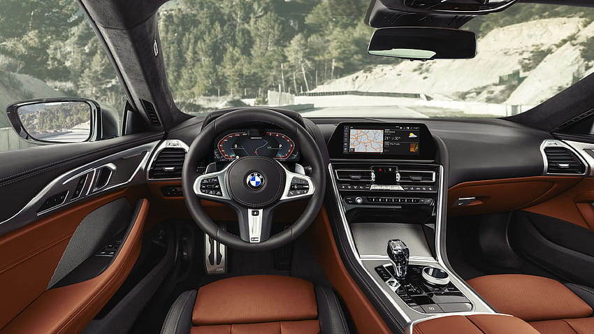 Interior de BMW, cabina de coche fondo de pantalla