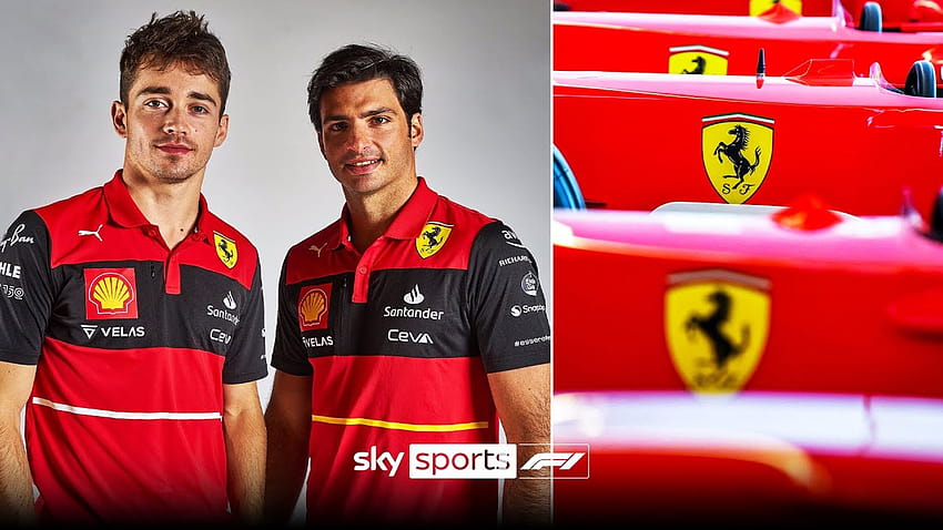 La Ferrari lancia la nuova vettura di Formula 1: guarda dal vivo mentre il team italiano rivela il suo sfidante per la stagione 2022, il team ferrari 2022 Sfondo HD