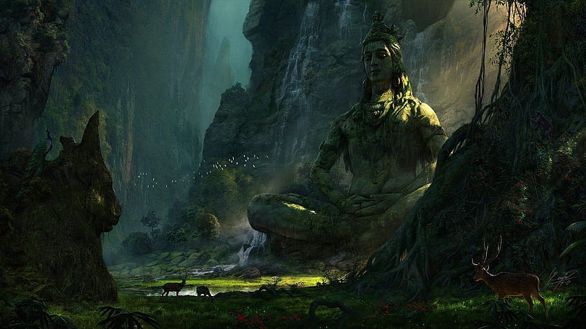 Unerforschte Ruinen, Anime Lord Shiva HD-Hintergrundbild