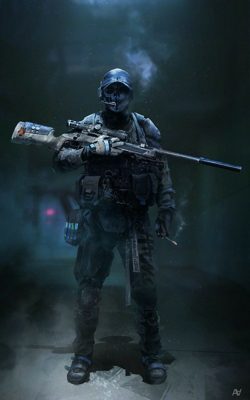 Армейски снайперист HD тапет за телефон