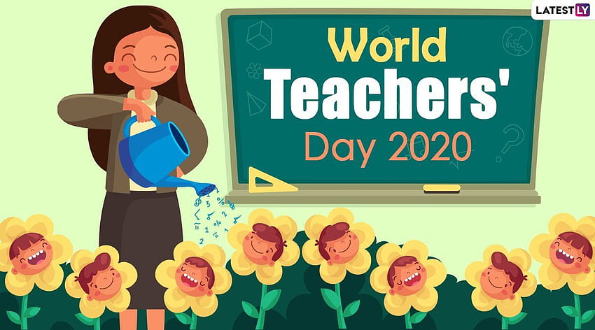 World Teacher's Day Greetings 2020 and Online: WhatsApp Stickers, GIF and Messages Wishing Your Teacher HD wallpaper