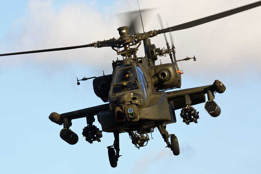 4 AH 64 アパッチ ヘリコプター、米国軍用ヘリコプター 高画質の壁紙
