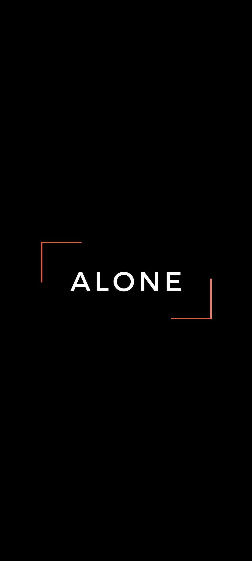 Alone Amoled Black, alone neon HD phone wallpaper