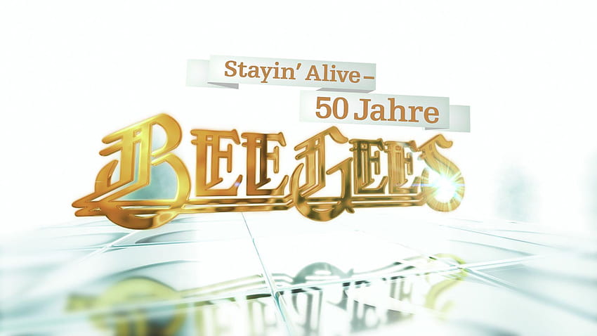 Stayin' Alive 50 Years Of The Bee Gees, logo Bee Gees Tapeta HD