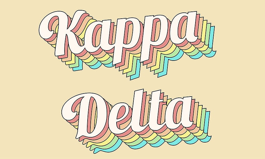 1920x1080px, 1080P Free download | Kappa Delta Retro Flag