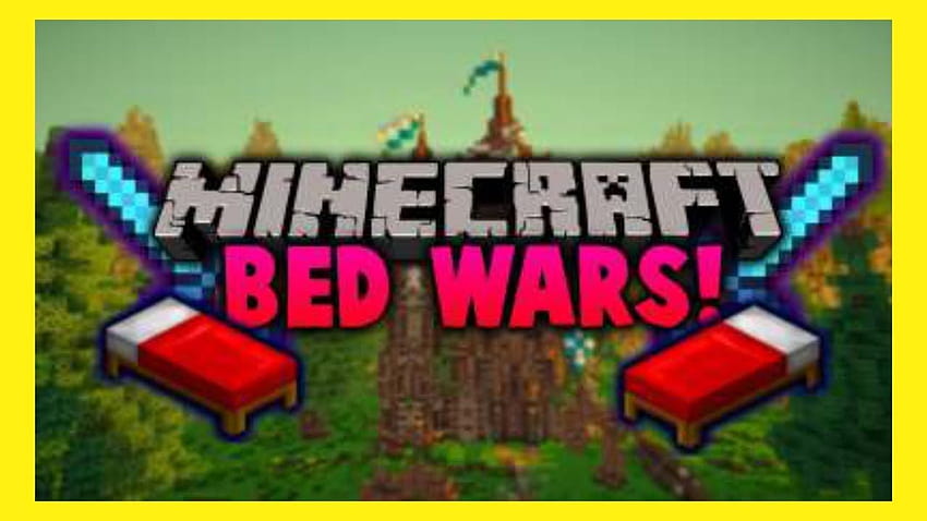 Jogabilidade de Minecraft Bedwars, guerras de cama papel de parede HD