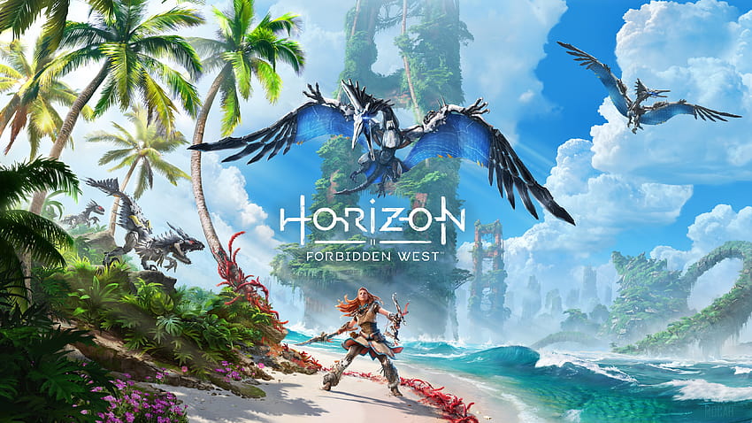 345689 Aloy, Horizon Forbidden West, PS5, PlayStation 5, วิดีโอเกม, Key Art วอลล์เปเปอร์ HD