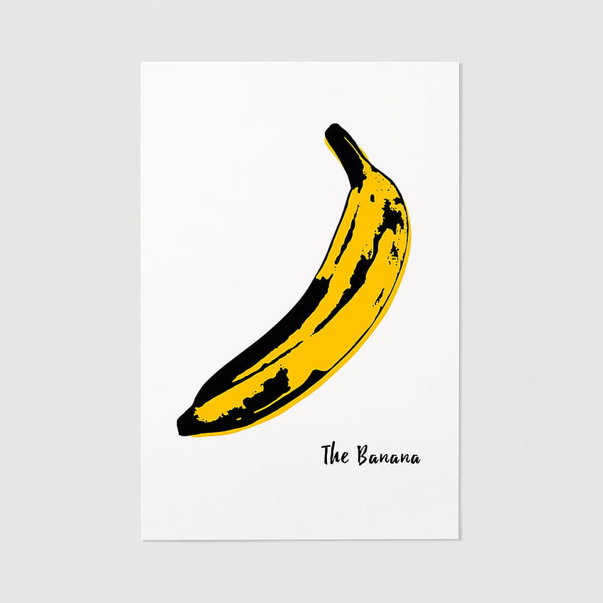 The Yellow Banana Print Art Poster – Livettes HD phone wallpaper