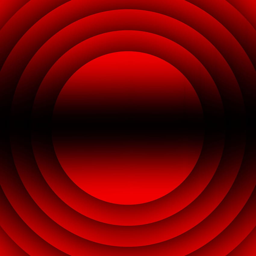 cerchio nero e rosso Sfondo del telefono HD