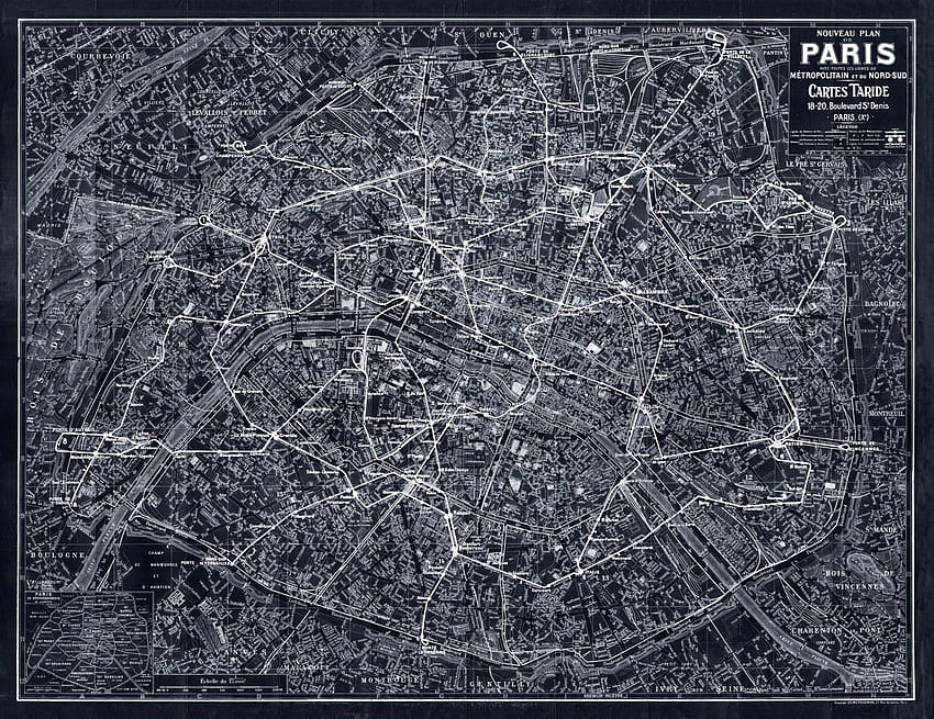 파리의 골동품 지도, Jpeg V, 도시 지도 HD 월페이퍼