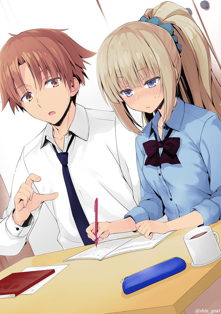 Anime : Classe de l'élite Kiyotaka et Kei, karuizawa Fond d'écran de téléphone HD