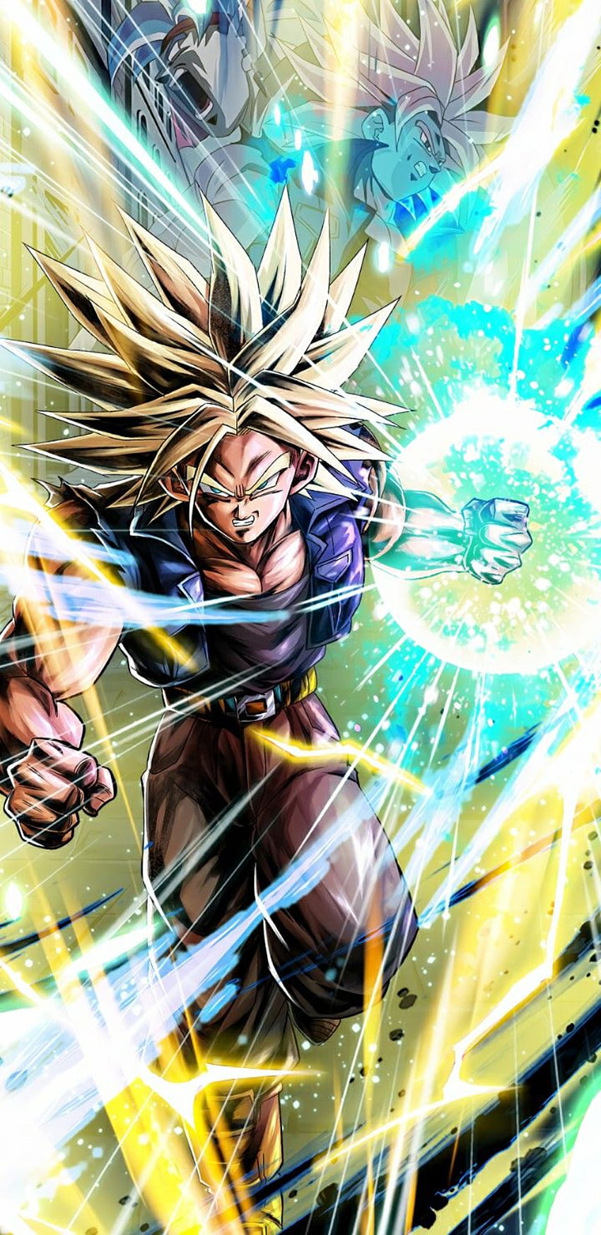 ทรังคส์ ซูเปอร์ไซย่า ตำนานดราก้อนบอล ssj trunks วอลล์เปเปอร์โทรศัพท์ HD