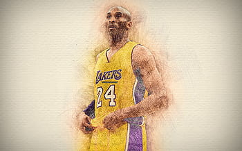 Kobe Bryant LA Lakers NBA Basketball Art Collage Poster by Arthur