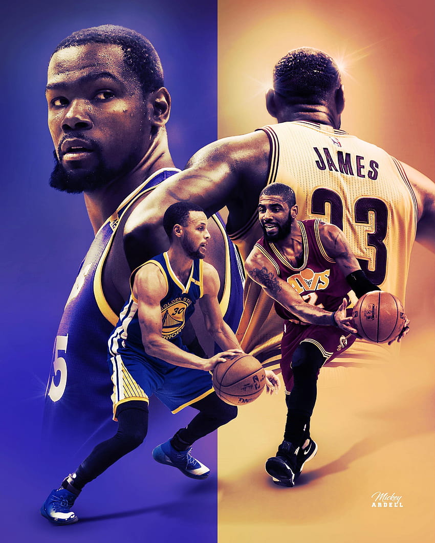 Steph Curry Kyrie Irving Kevin Durant Lebron James NBA-Finale, Steph Curry und Kyrie Irving HD-Handy-Hintergrundbild