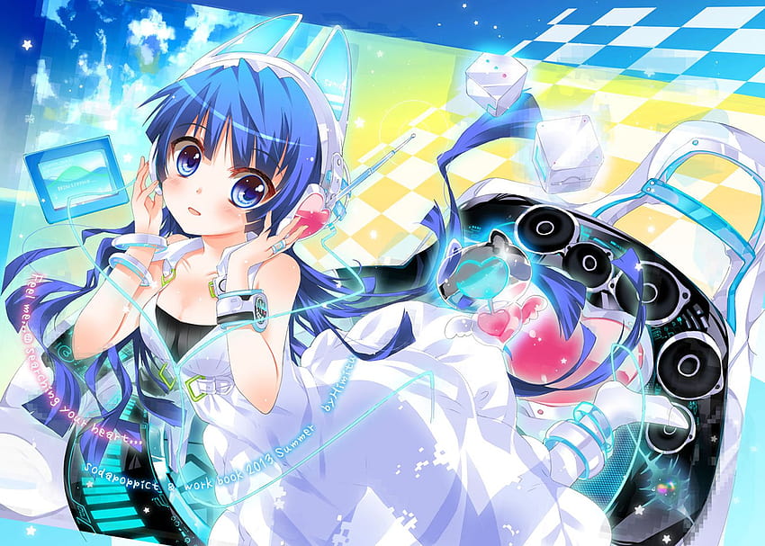 Cute Music Lover 1850, music lover anime HD wallpaper