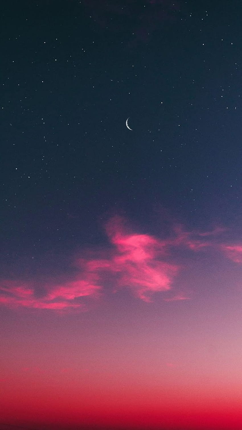 Crescent moon, tumblr aesthetic horizontal HD phone wallpaper