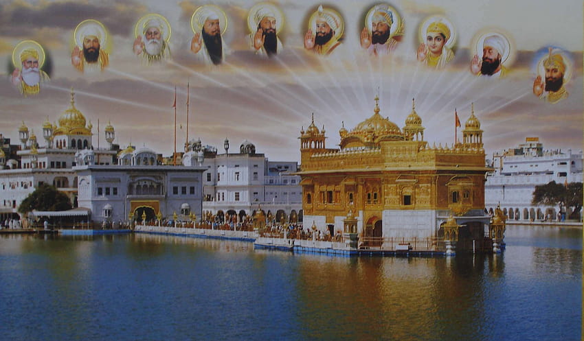 Golden Temple with Ten Gurus HD wallpaper