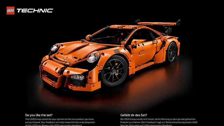 42056 Porsche 911 GT3 RS Technic, técnica de lego papel de parede HD