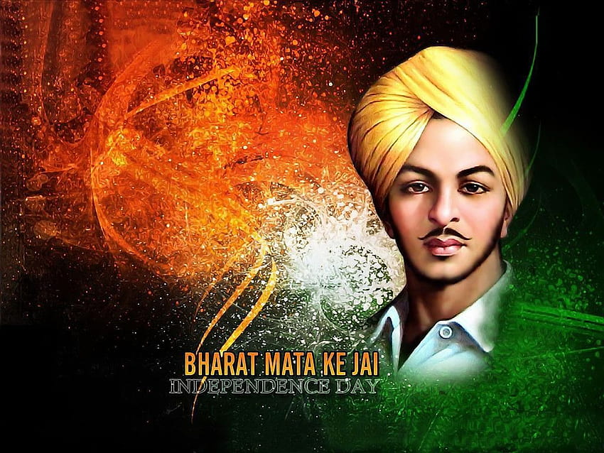 Bharat Mata Ke Jai : Bhagat Singh graph, indian dom fighters HD wallpaper