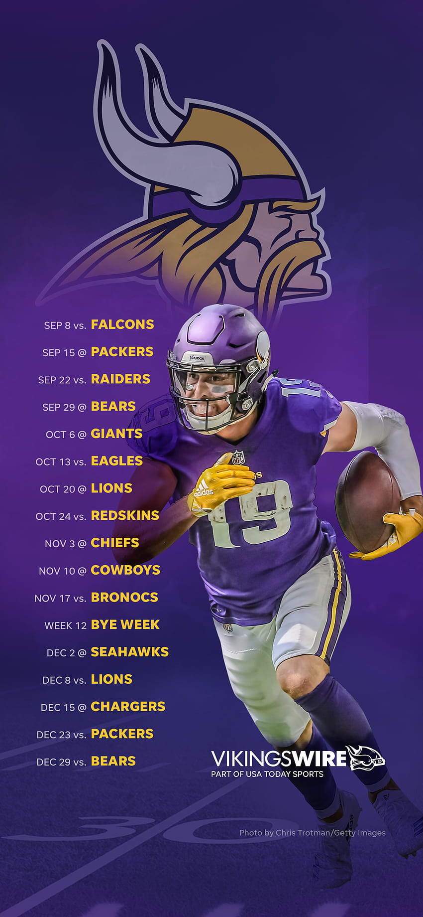 2020 Minnesota Vikings Schedule