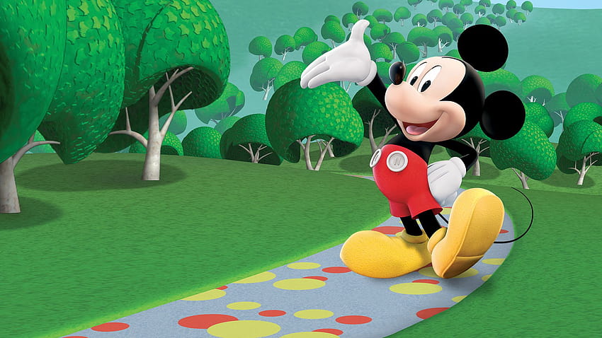Sehen Sie sich Mickey Mouse Clubhouse an, Disneys Haus der Maus HD-Hintergrundbild