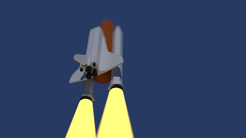 Raumschiff, Space Shuttle, Minimalismus, Weltraum /, Raumschiff minimalistisch HD-Hintergrundbild