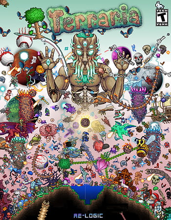 Image Result For Terraria Monsters In Real Life Terraria, - Terraria All  Bosses Combined Transparent PNG - 1024x943 - Free Download on NicePNG