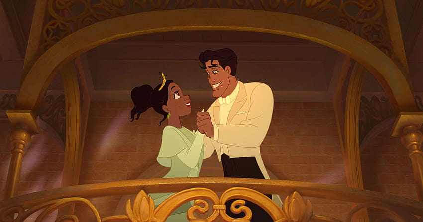 Disney Prensesi ve Kurbağa'dan Naveen ve Tiana HD duvar kağıdı