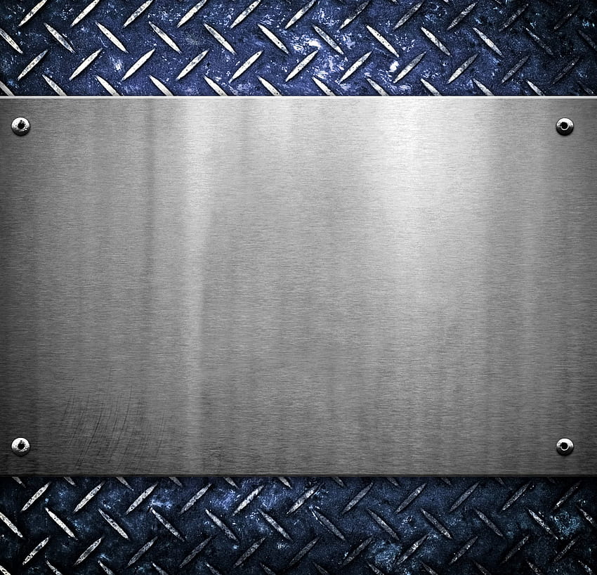 graue Edelstahlplatte, Metallplatte HD-Hintergrundbild