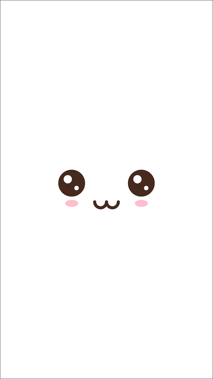 Kawaii blaues Gesicht, kawaii süße Gesichter HD-Handy-Hintergrundbild