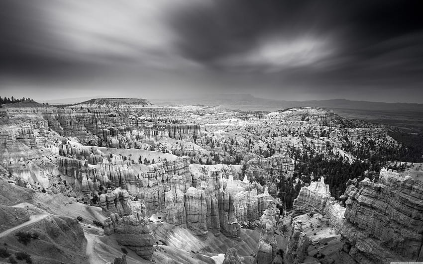 bryce canyon clipart black