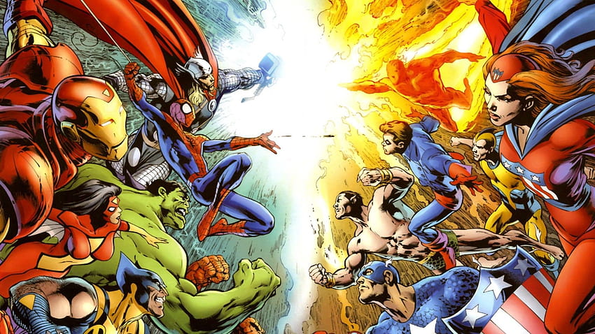7 Marvel Hero, superhero teams HD wallpaper