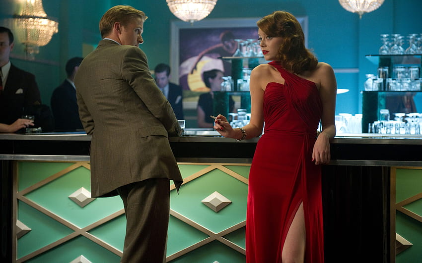 Gangster Squad Ryan Gosling Emma Stone Dress Cigarette women HD wallpaper