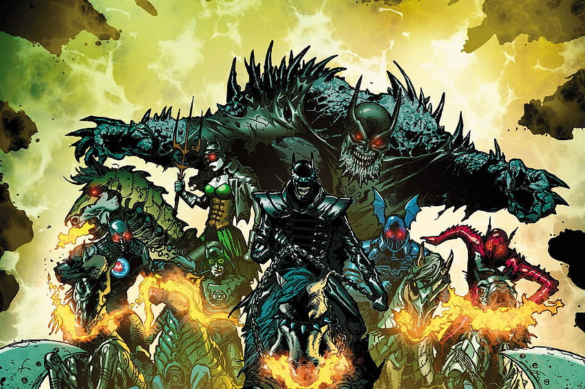 Die Justice League besiegt endlich einen Nightmare Batman, Batman Red Death HD-Hintergrundbild