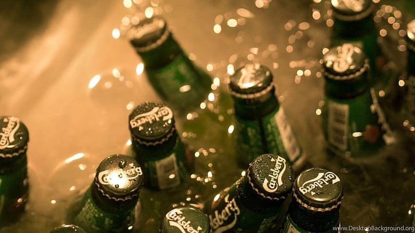 칼스버그 맥주 알코올 배경 HD 월페이퍼