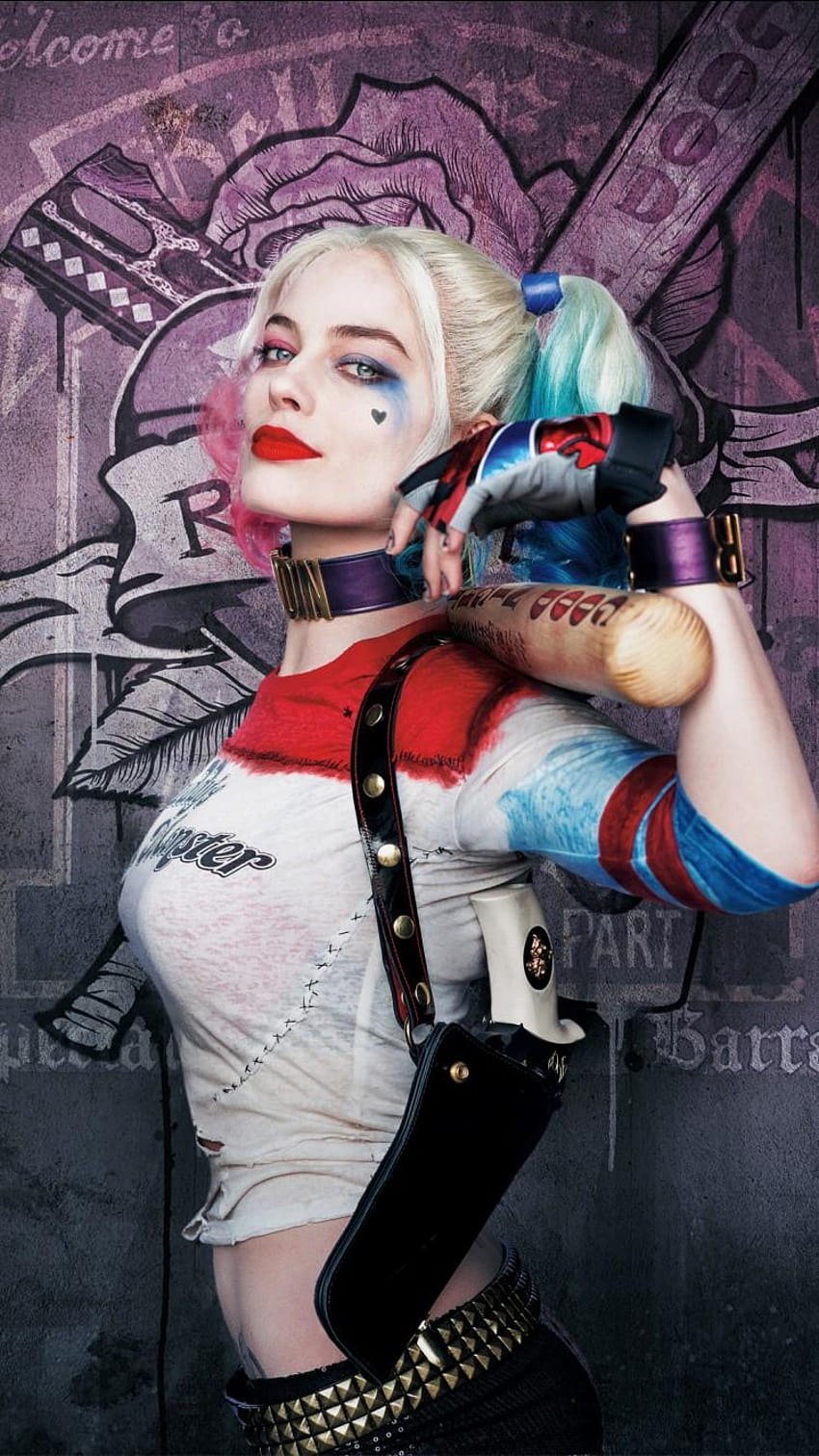 : Harley Quinn Margot Robbie Selbstmordkommando, Harley Quinn Android HD-Handy-Hintergrundbild