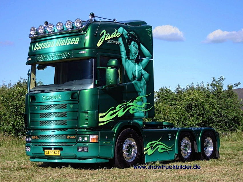 Scania-Lkw HD-Hintergrundbild