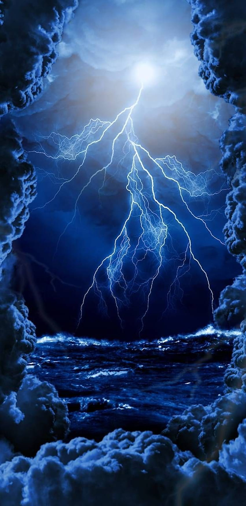 Blue Lightning iPhone, blue lightning clouds mobile HD phone wallpaper |  Pxfuel
