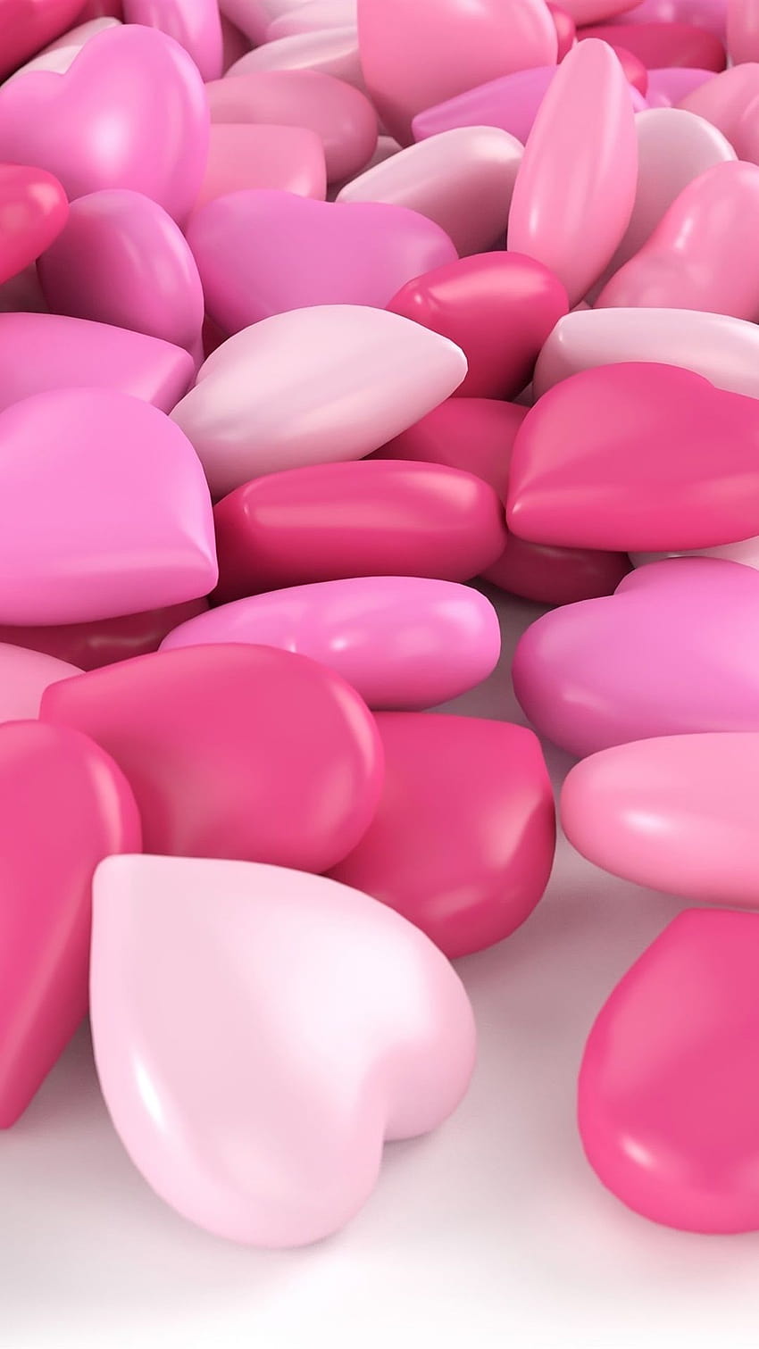 Pink love heart candy 1080x1920 iPhone 8/7/6/6S Plus , background, pink