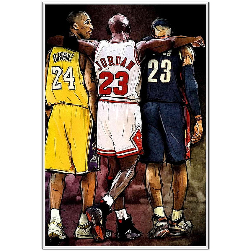 Amazon : socalsunny NBA Legends Lebron James, Michael, kobe bryant lebron james and michael jordan HD phone wallpaper