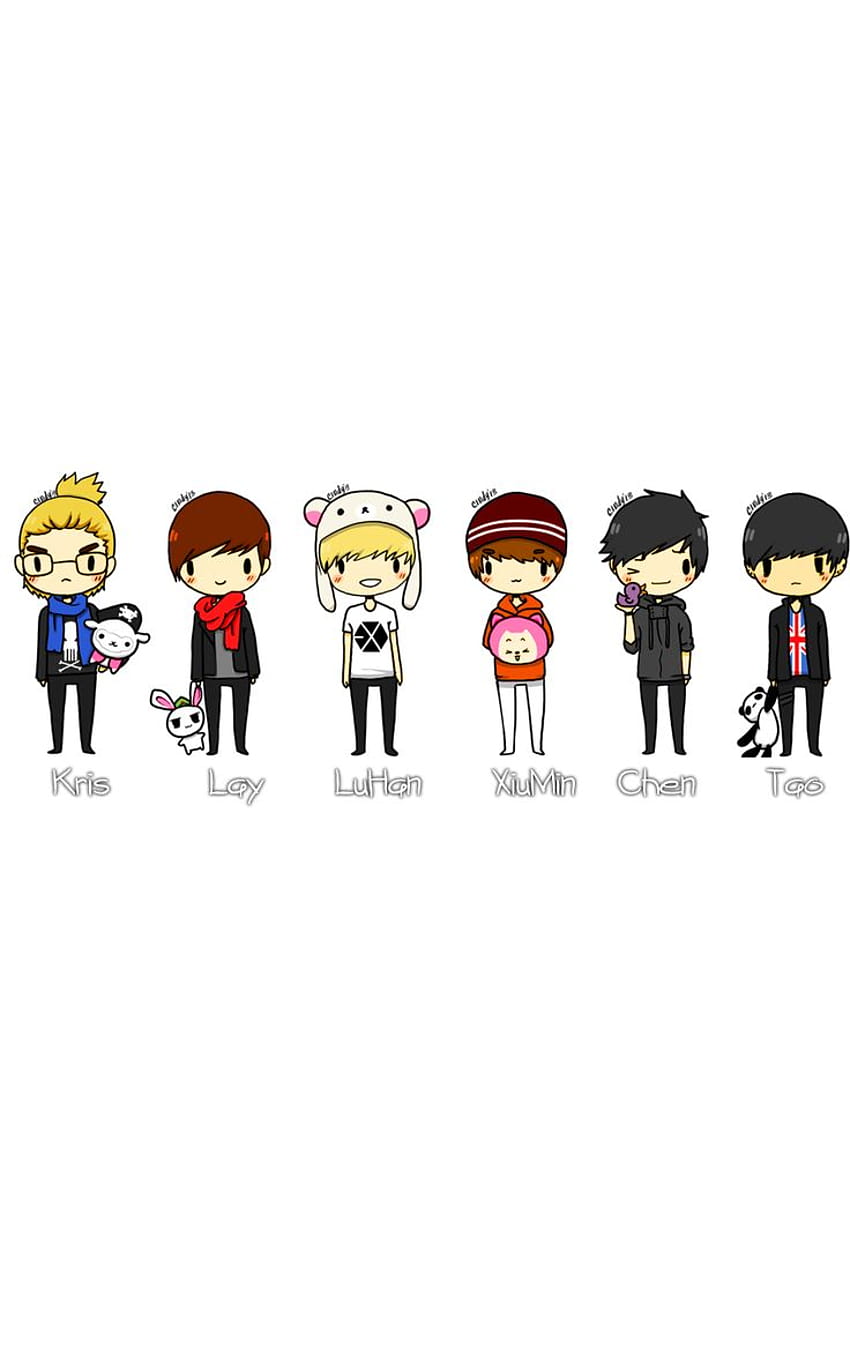 Exo Chibi EXO Pinterest Chibi and Exo [736x1182] for your , Mobile & Tablet HD phone wallpaper
